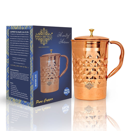 Hammered Copper Pitcher | Copper Jug - 51 oz & 68 oz