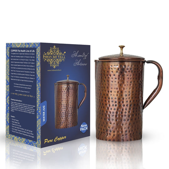 Hammered Copper Pitcher | Copper Jug - 51 oz & 68 oz
