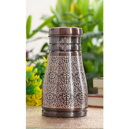 Embossed Copper Bedroom Water Carafe, 32oz/950 ML