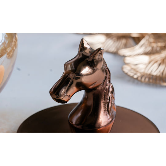 Indian Art Villa Horse Head Decorative Jar – 68 OZ, Handcrafted Luxury Home Décor, Multipurpose Storage