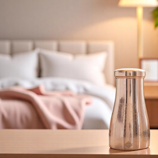Embossed Copper Bedroom Water Carafe, 32oz/950 ML