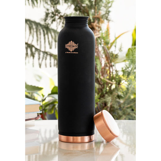 Pure Copper Water Bottle with Soft Silk  Finish Color
 30oz/900 ML