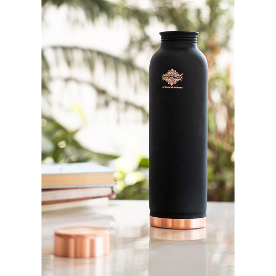 Pure Copper Water Bottle with Soft Silk  Finish Color
 30oz/900 ML