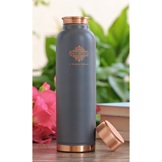 Pure Copper Water Bottle with Soft Silk  Finish Color
 30oz/900 ML