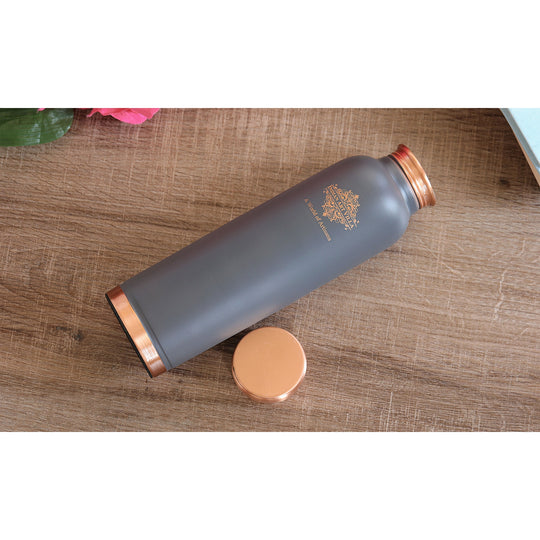 Pure Copper Water Bottle with Soft Silk  Finish Color
 30oz/900 ML