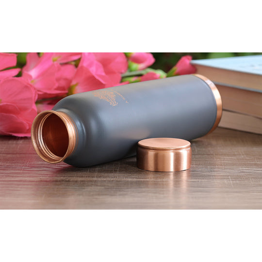 Pure Copper Water Bottle with Soft Silk  Finish Color
 30oz/900 ML
