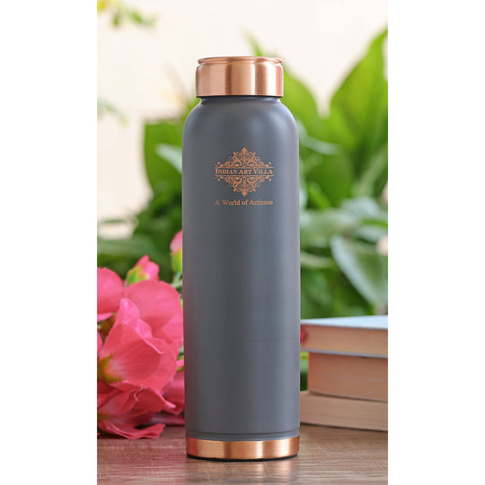 Pure Copper Water Bottle with Soft Silk  Finish Color
 30oz/900 ML
