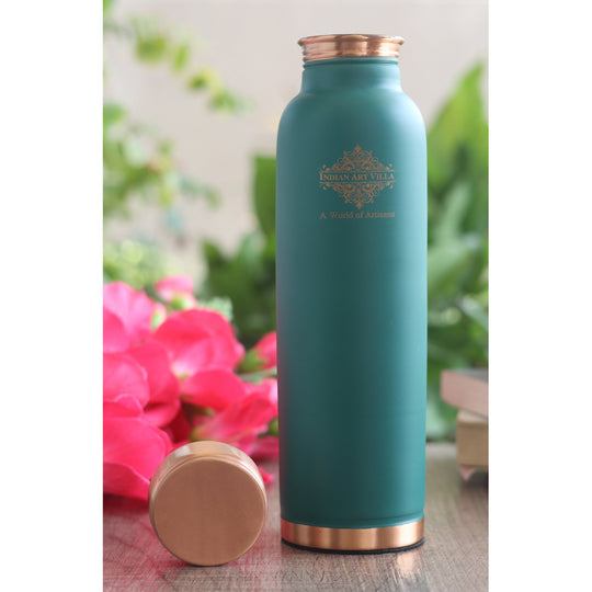 Pure Copper Water Bottle with Soft Silk  Finish Color
 30oz/900 ML