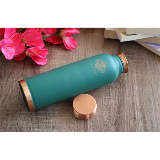 Pure Copper Water Bottle with Soft Silk  Finish Color
 30oz/900 ML