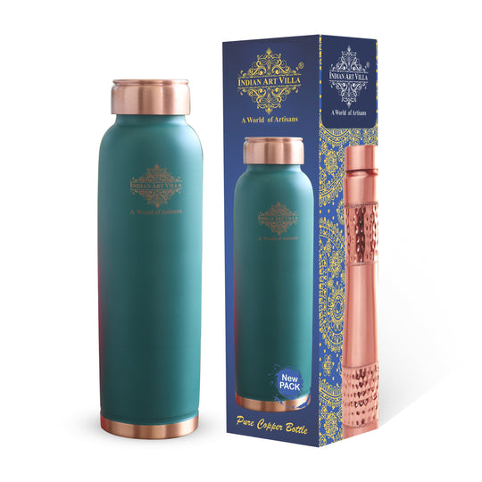 Pure Copper Water Bottle with Soft Silk  Finish Color
 30oz/900 ML