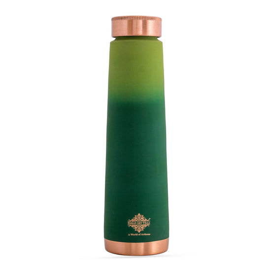 Pure Copper water Bottle With Pyramid Silk Design 27oz/800 ML