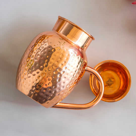 Hammered Copper Goglet Pitcher 20 oz & 54 oz