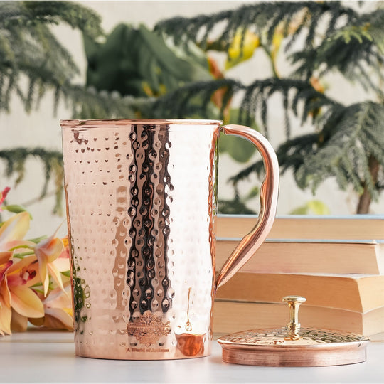 Hammered Copper Pitcher | Copper Jug - 51 oz & 68 oz
