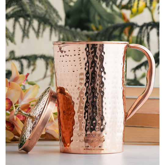 Hammered Copper Pitcher | Copper Jug - 51 oz & 68 oz