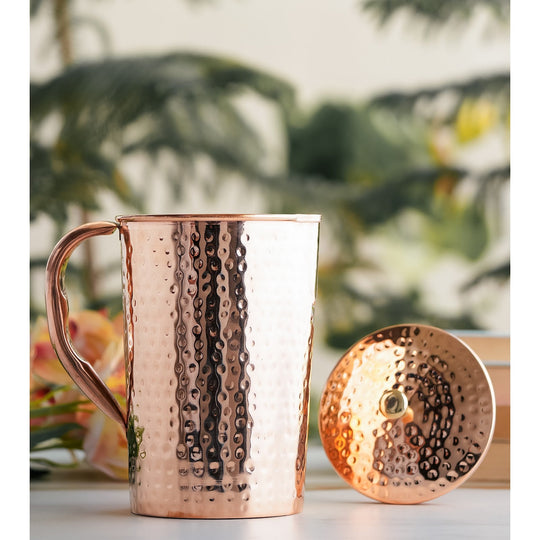 Hammered Copper Pitcher | Copper Jug - 51 oz & 68 oz