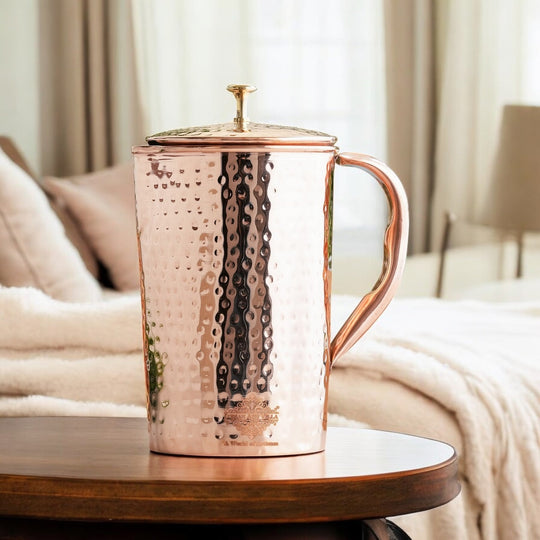 Hammered Copper Pitcher | Copper Jug - 51 oz & 68 oz
