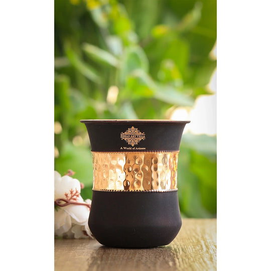 Pure Copper Half Silk Finish Glass – 300 ML/10 oz