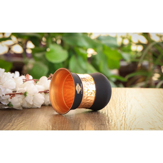 Pure Copper Half Silk Finish Glass – 300 ML/10 oz