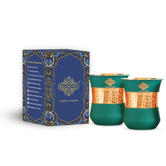 Pure Copper Half Silk Finish Glass – 300 ML/10 oz