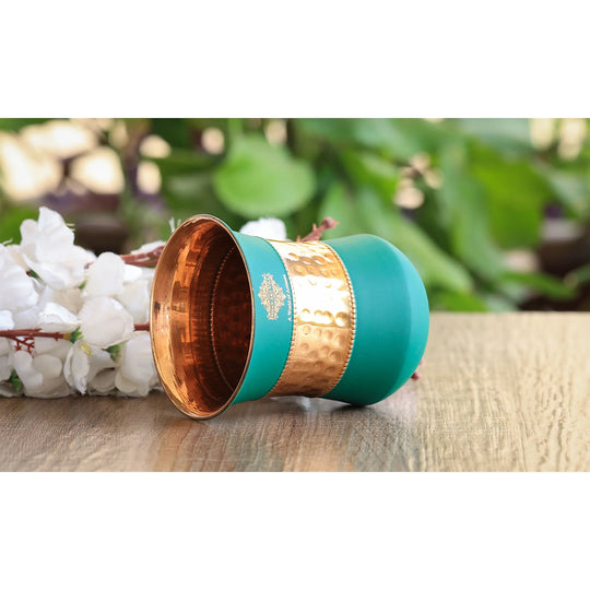 Pure Copper Half Silk Finish Glass – 300 ML/10 oz