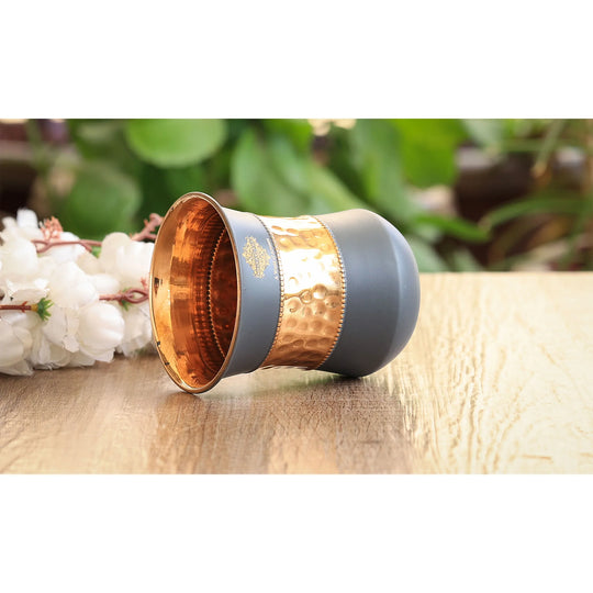 Pure Copper Half Silk Finish Glass – 300 ML/10 oz