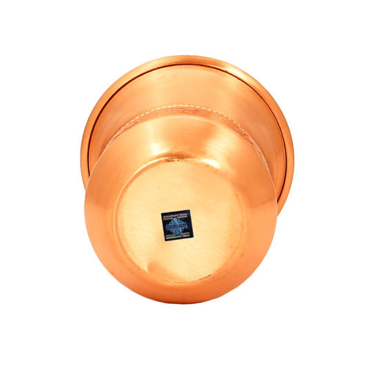 Hammered & Smooth Design Copper Tumbler With 2 & 4 Sets, 10oz/300 ML