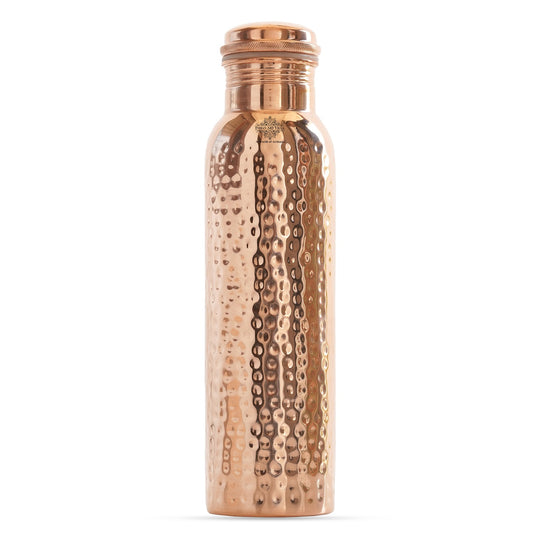 Hammered Copper Leak-Proof Water Bottle