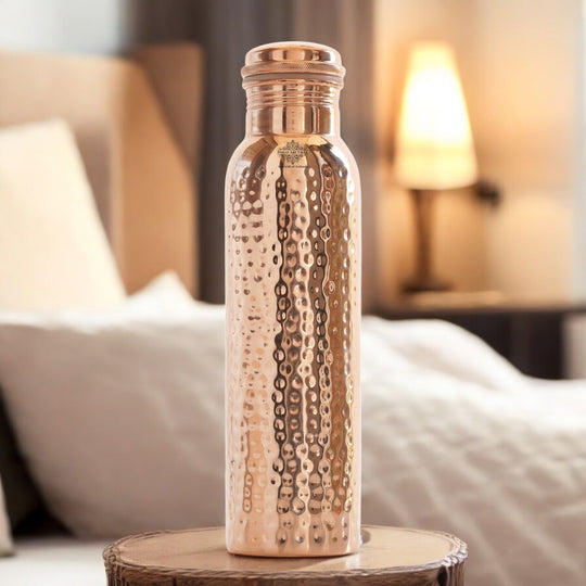 Hammered Copper Leak-Proof Water Bottle