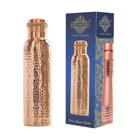 Hammered Copper Leak-Proof Water Bottle