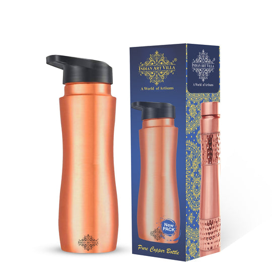 Curve Sipper Lacquer Copper Water Bottle