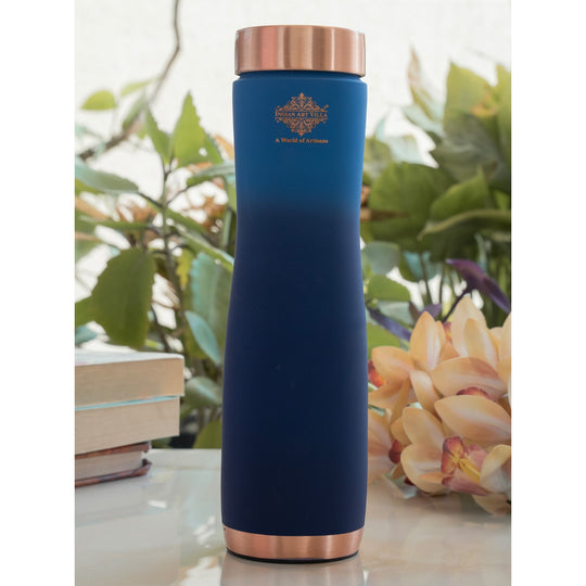 Copper Bottle with Ombre Silk Finish,Volume-Bottle - 34oz/1000 ML