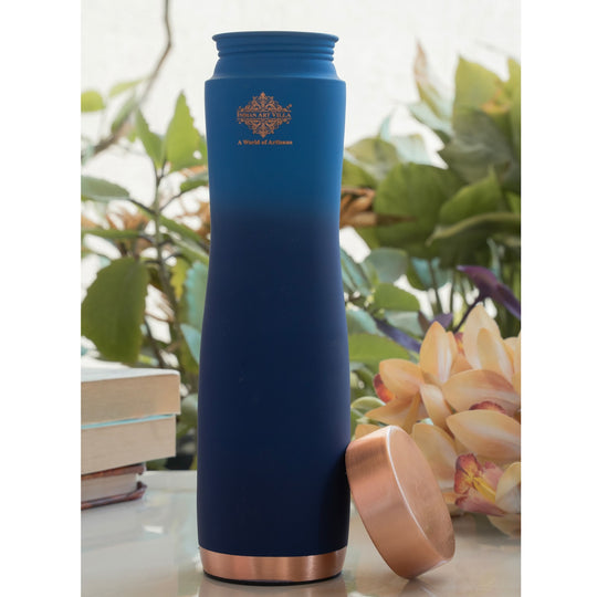 Copper Bottle with Ombre Silk Finish,Volume-Bottle - 34oz/1000 ML