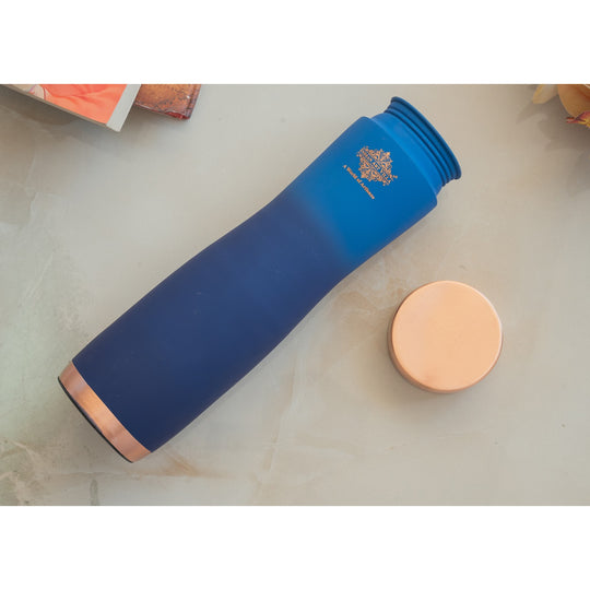 Copper Bottle with Ombre Silk Finish,Volume-Bottle - 34oz/1000 ML