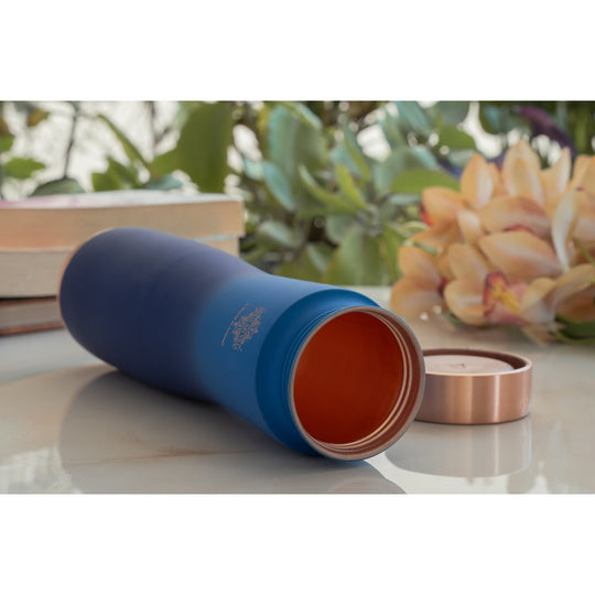 Copper Bottle with Ombre Silk Finish,Volume-Bottle - 34oz/1000 ML