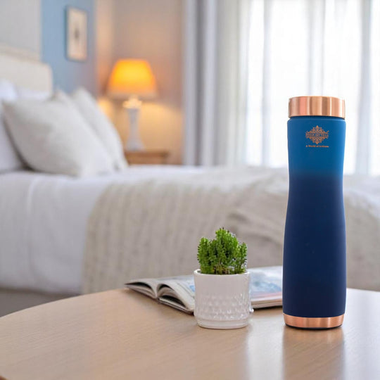 Copper Bottle with Ombre Silk Finish,Volume-Bottle - 34oz/1000 ML
