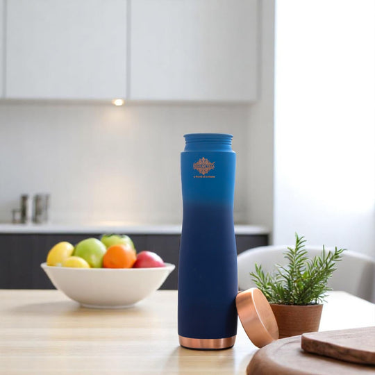 Copper Bottle with Ombre Silk Finish,Volume-Bottle - 34oz/1000 ML