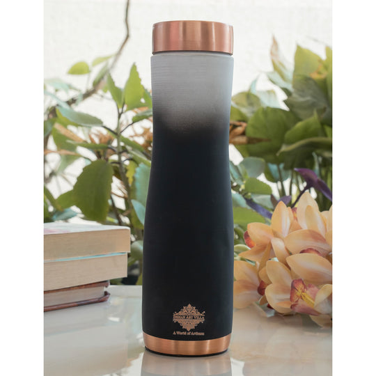 Copper Bottle with Ombre Silk Finish,Volume-Bottle - 34oz/1000 ML