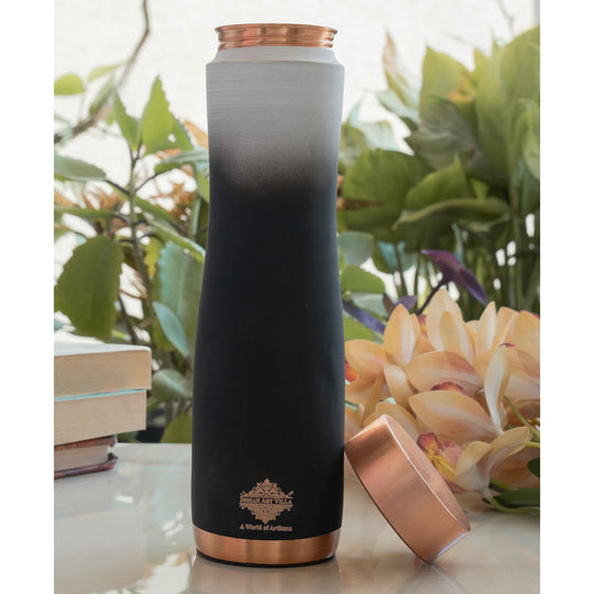 Copper Bottle with Ombre Silk Finish,Volume-Bottle - 34oz/1000 ML