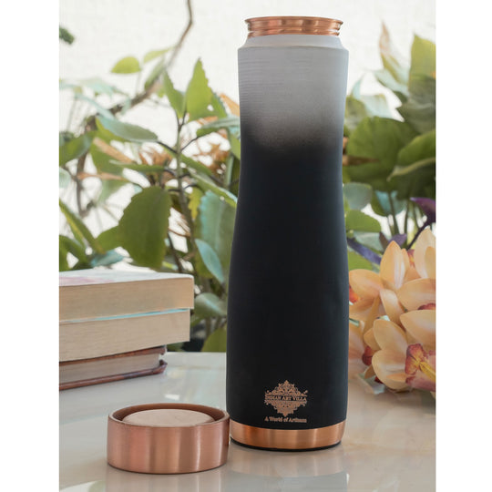 Copper Bottle with Ombre Silk Finish,Volume-Bottle - 34oz/1000 ML