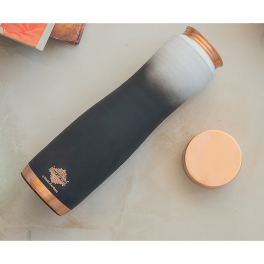 Copper Bottle with Ombre Silk Finish,Volume-Bottle - 34oz/1000 ML