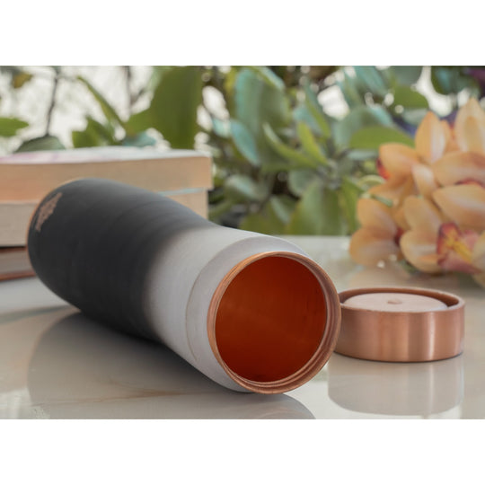 Copper Bottle with Ombre Silk Finish,Volume-Bottle - 34oz/1000 ML