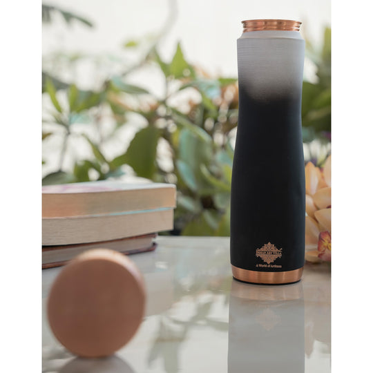 Copper Bottle with Ombre Silk Finish,Volume-Bottle - 34oz/1000 ML