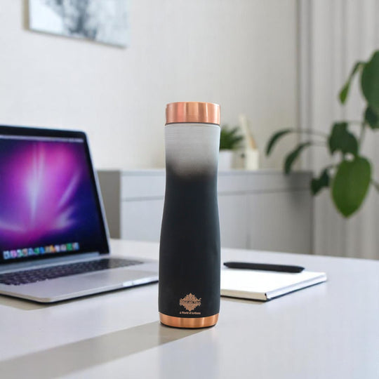 Copper Bottle with Ombre Silk Finish,Volume-Bottle - 34oz/1000 ML