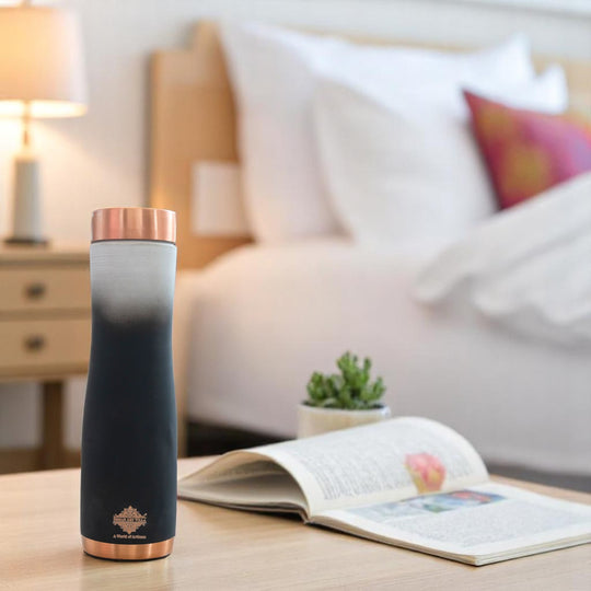 Copper Bottle with Ombre Silk Finish,Volume-Bottle - 34oz/1000 ML