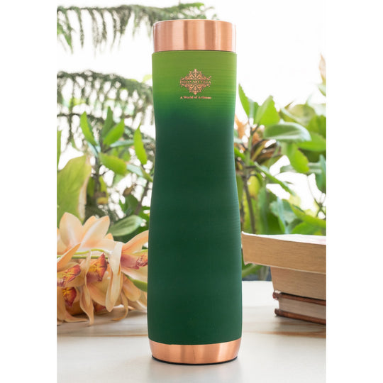 Copper Bottle with Ombre Silk Finish,Volume-Bottle - 34oz/1000 ML