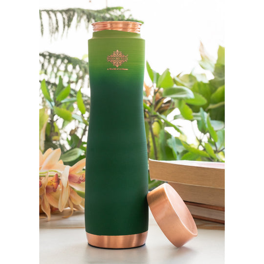 Copper Bottle with Ombre Silk Finish,Volume-Bottle - 34oz/1000 ML