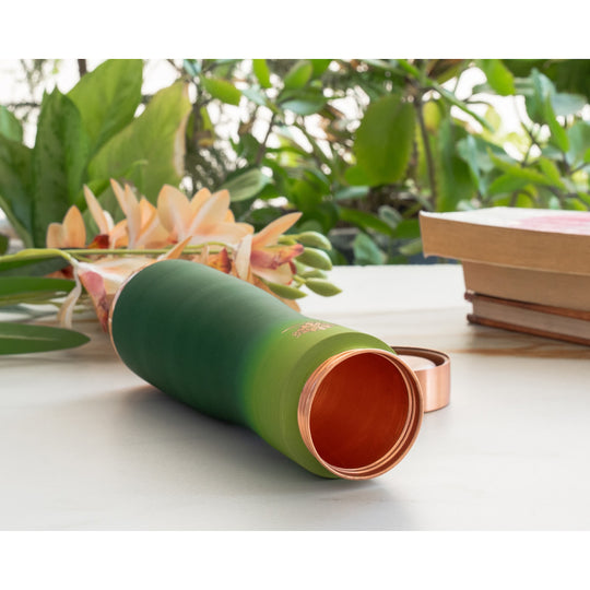 Copper Bottle with Ombre Silk Finish,Volume-Bottle - 34oz/1000 ML