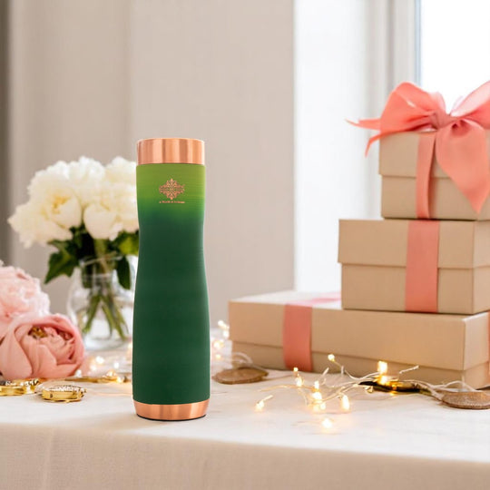 Copper Bottle with Ombre Silk Finish,Volume-Bottle - 34oz/1000 ML