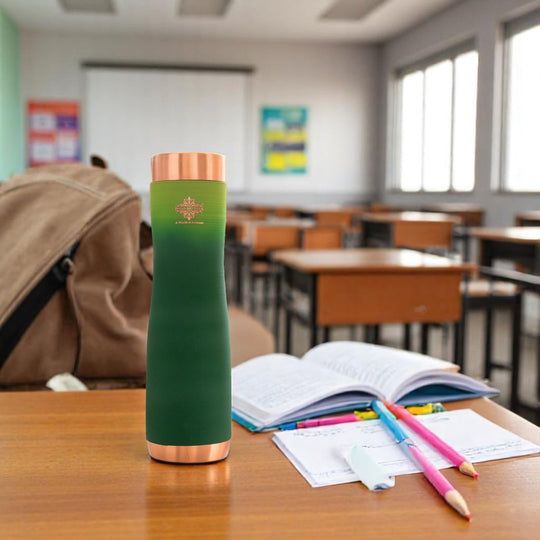 Copper Bottle with Ombre Silk Finish,Volume-Bottle - 34oz/1000 ML