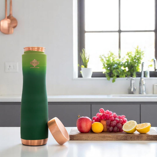 Copper Bottle with Ombre Silk Finish,Volume-Bottle - 34oz/1000 ML